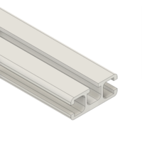 MODULAR SOLUTIONS EXTRUDED PROFILE&lt;br&gt;45MM X 18.5MM 3-SLOTS, CUT TO THE LENGTH OF 1000 MM